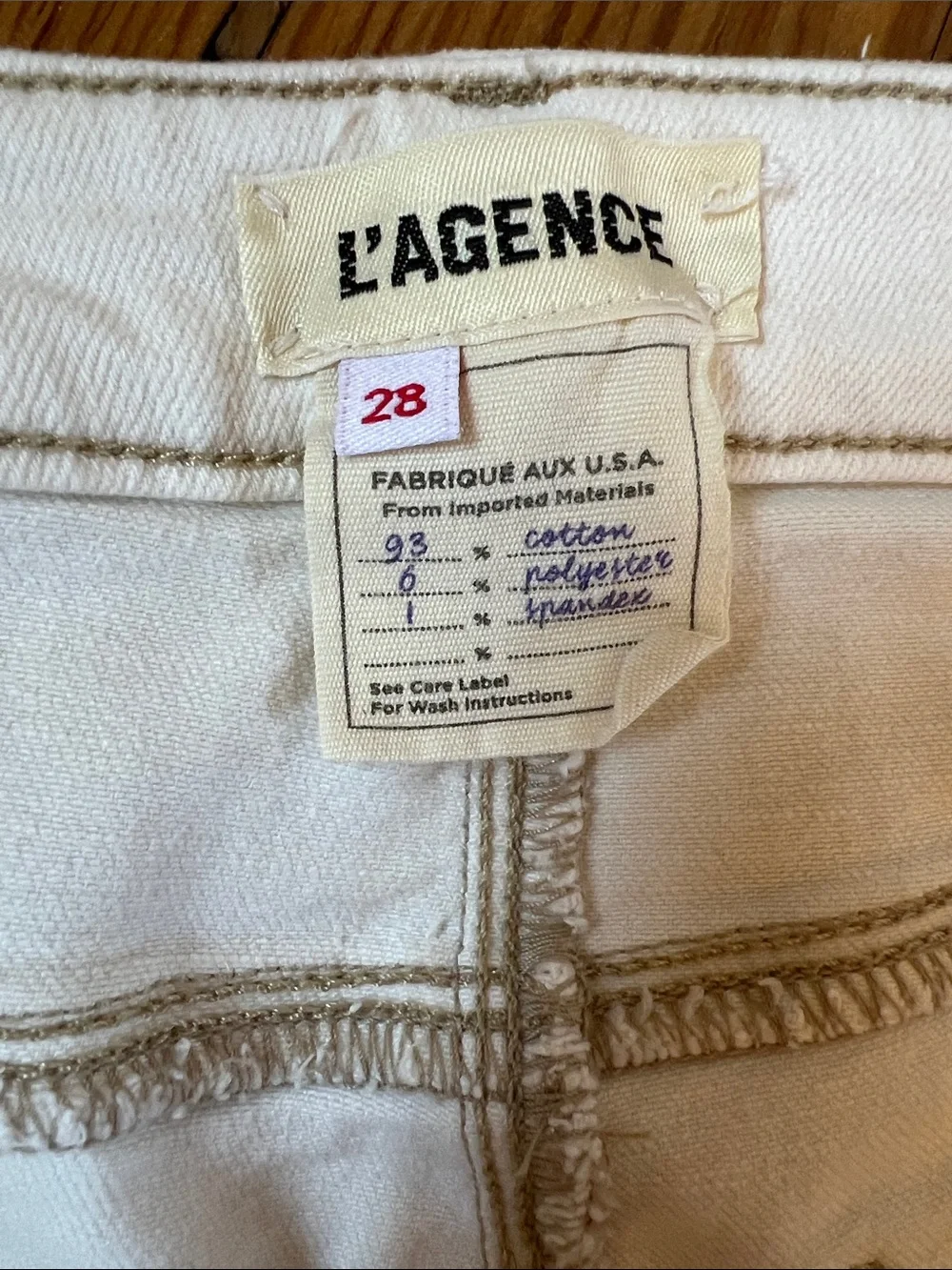 L’AGENCE Danica Wide Leg Cropped Jean